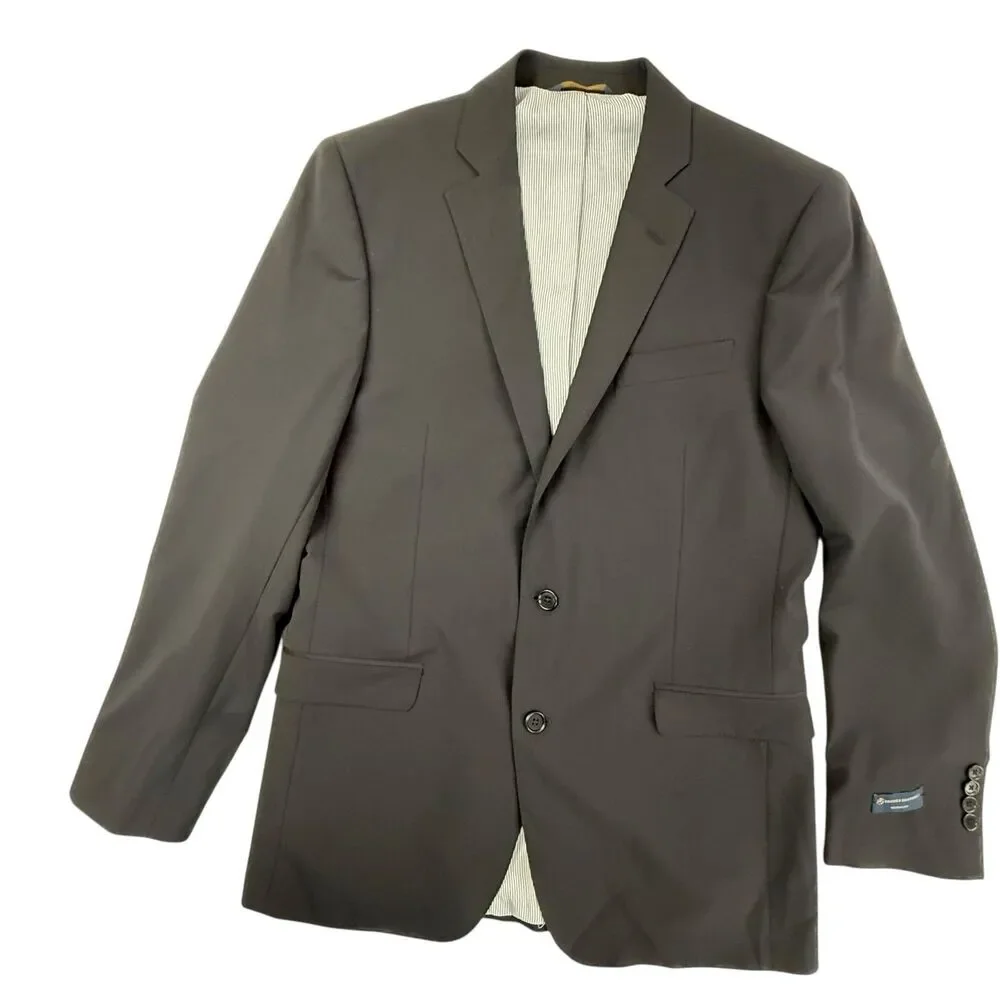 Brooks Brothers NEW Explorer Suit Regent Fit 40L Jacket Men Black Notch Collar
